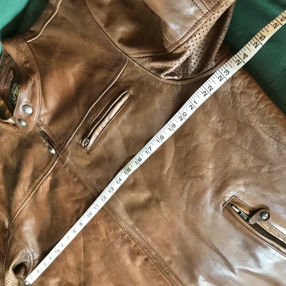 Ronin RSD Motorcycle 100% Leather Jacket Mens XL color Tobacco 2017 - Picture 15 of 16